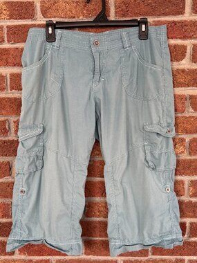 kuhl cropped / capri pants * light blue * pockets * size 10